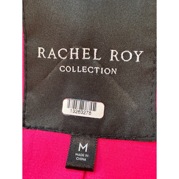 RACHEL ROY X RTR Women's Pink One Button Blazer Jacket Size Medium - Picture 4 of 6